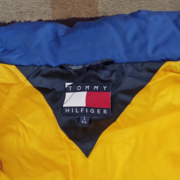 Tommy Hilfiger Vintage Puffer Jacket Large - Picture 8 of 9